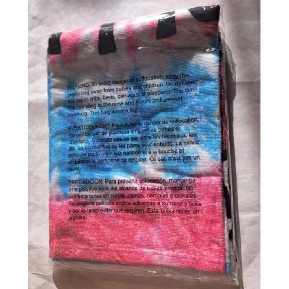 New Beach Rolling Stones Bath Pool Gift Towel Band European Tour NIP Lips Logo - Picture 2 of 2